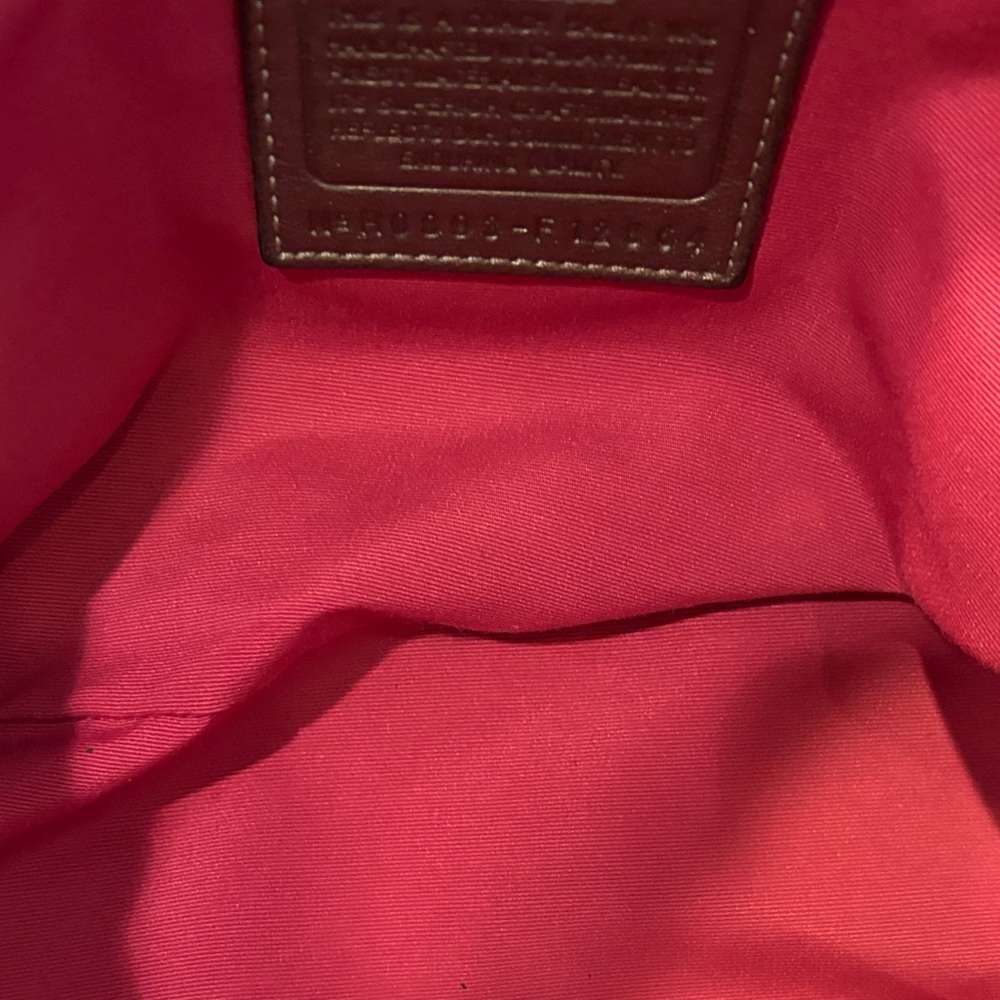 Vintage Coach Patchwork Pink and Silver Hobo Shoulder Bag - Picture 10 of 16